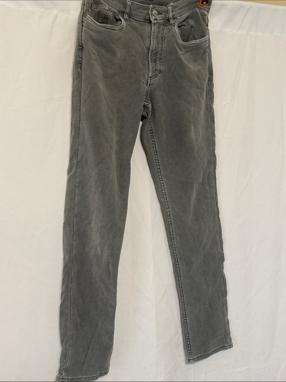 Faherty Men’s Gray Slim Straight Jeans Size 30 Washed Denim